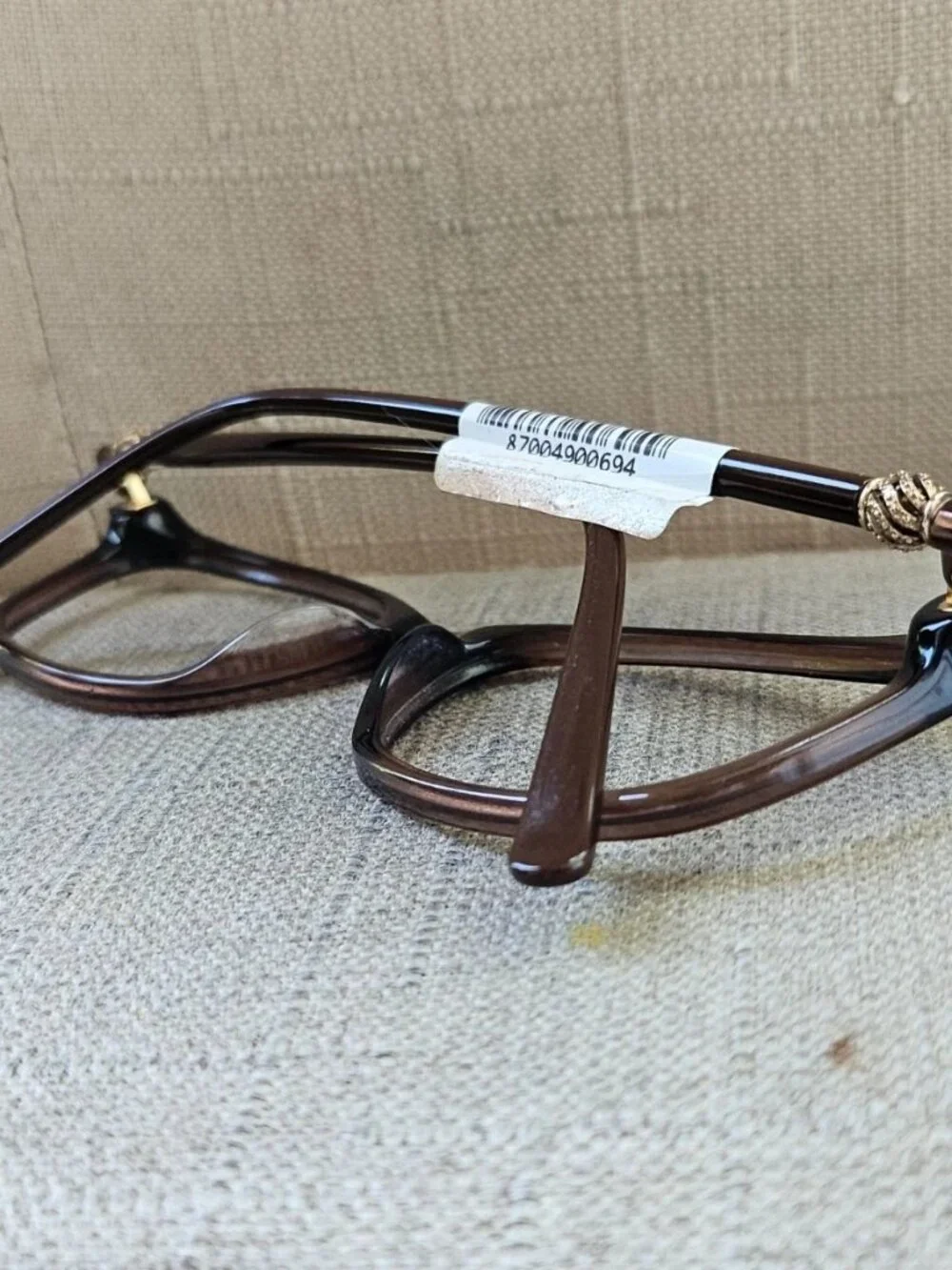 Eyeglasses Frame Dark Brown XSLA09A Eyewear Unisex Glasses New With Tag $76